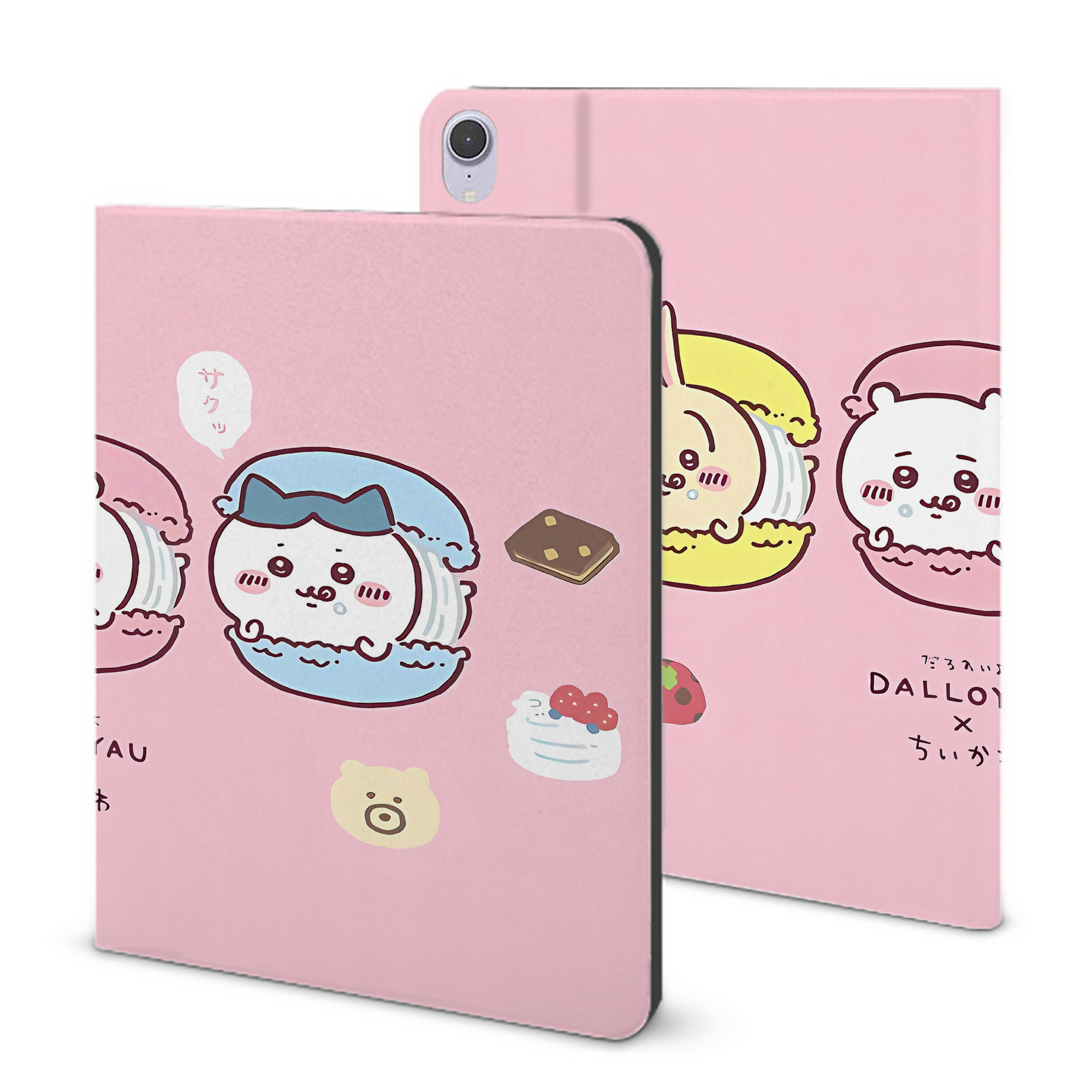 （画像用） ちいかわ Chii-kawa IPad ケース ブック型 PUレザー TPU 耐衝撃 軽量 薄型 ペン収納なし 全面保護 IPad 各モデル対応